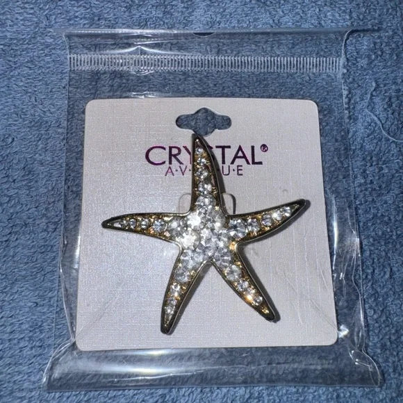 Starfish Brooch - Silver and Gold - Picture 1 of 2